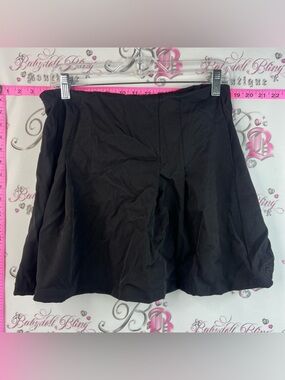 Cider skirt flowy mini pleated cute short Black A-Line Mini Skirt